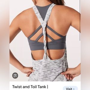Lululemon Twist and Toil 2 in 1 Top Size 10 Gently Used